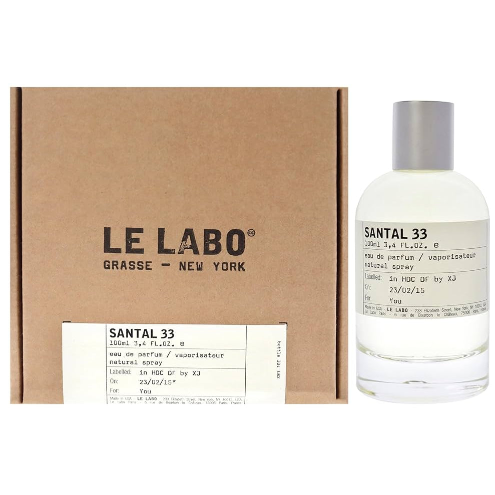 Le Labo Santal 33 - Eau de Parfum, Spray 3.4 oz / 100ml Fragrances for Unisex