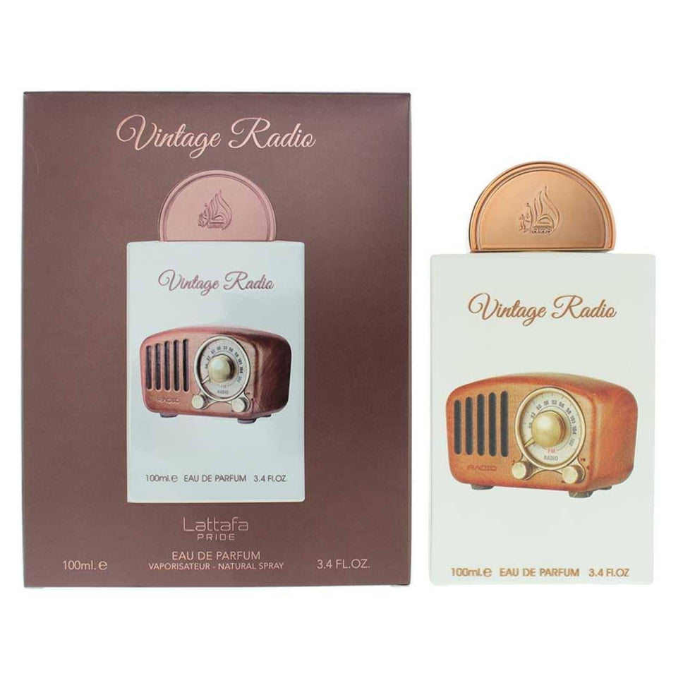Lattafa Pride Vintage Radio EDP Spray 100ml / 3.4 oz Fragrances for Unisex