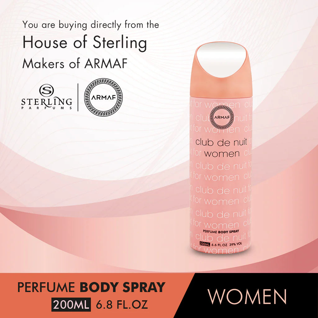 ARMAF CLUB DE NUIT WOMAN (W) PERFUME BODY SPRAY 200 ml